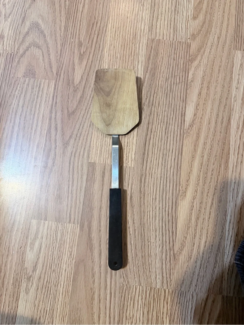 Vintage ACE Wood and Black Handle Turner Spatula - Versatile Kitchen Tool